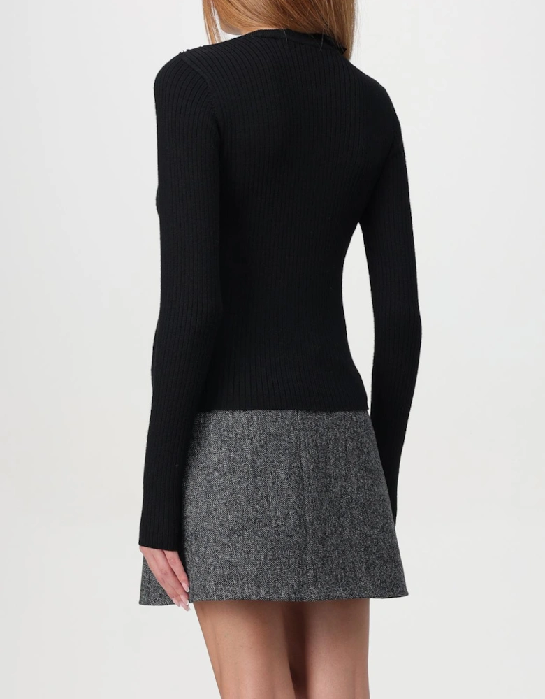 Ribbed Knit Pullover Sweater