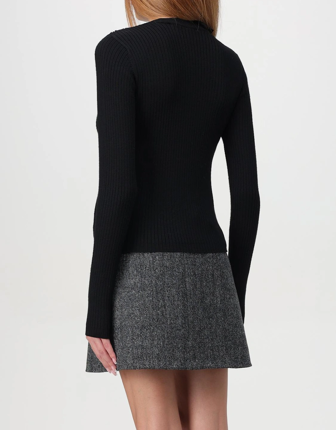 Ribbed Knit Pullover Sweater