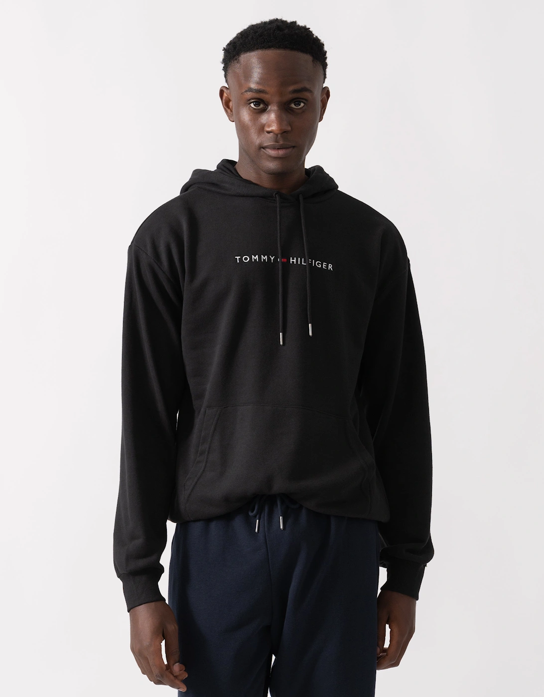 Tommy Hilfiger Men's Black Oh Hoodie  42 Xl