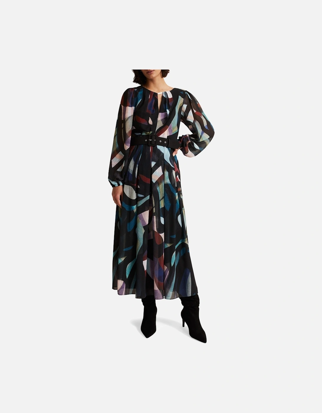 Sky Abstract Print Dress Printed, 2 of 1