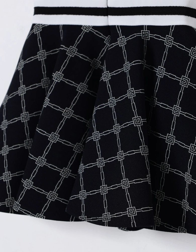 Geometric Print Knit Dress