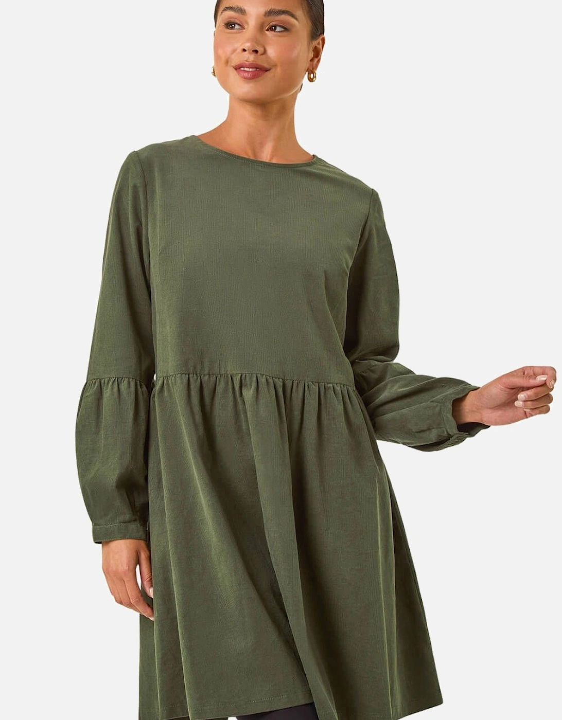 Petite Cord Cotton Mini Dress, 2 of 1