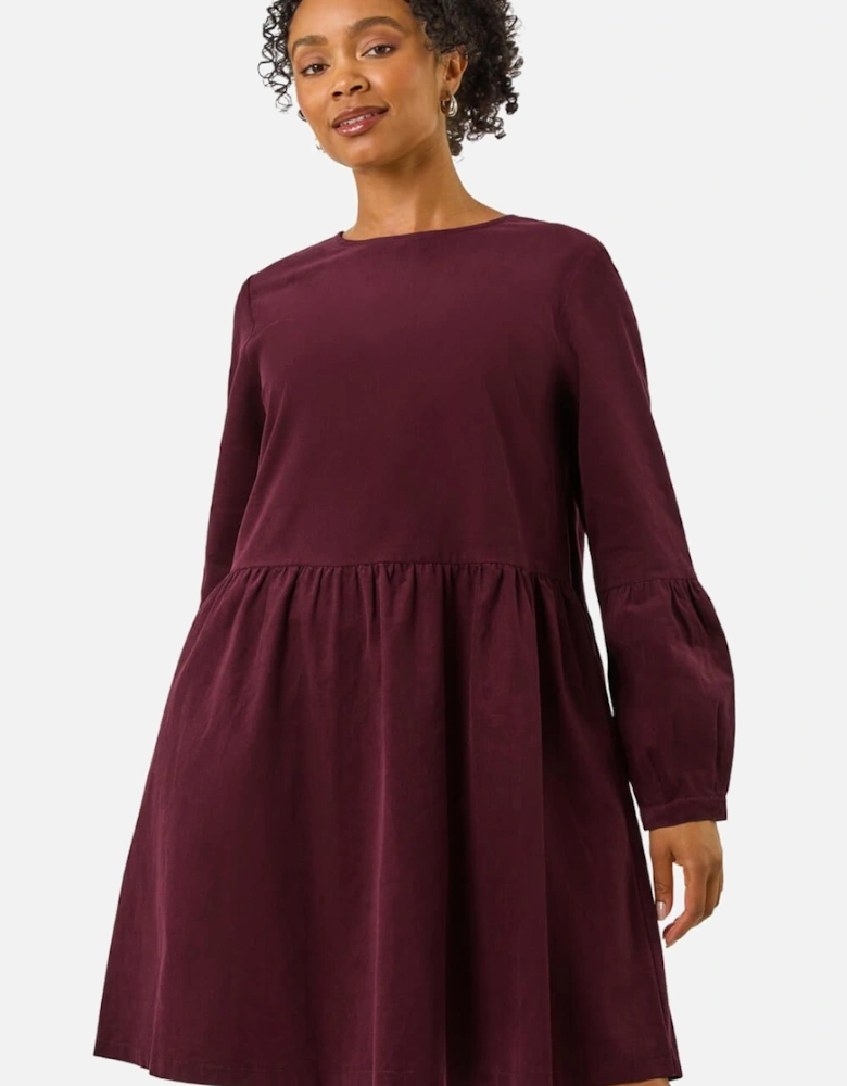 Petite Cord Cotton Mini Dress