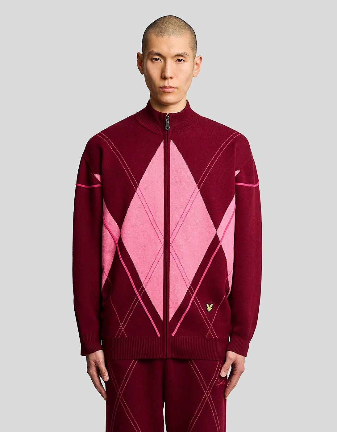 Argyle Knitted Track Jacket, 8 of 7