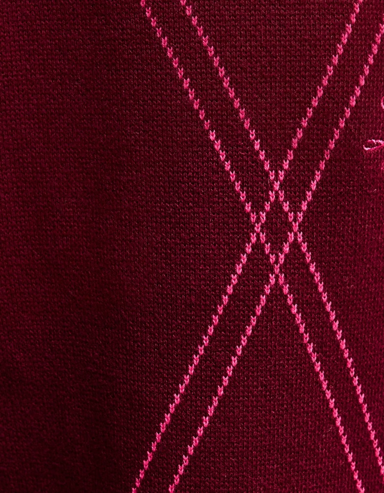 Argyle Knitted Track Pants