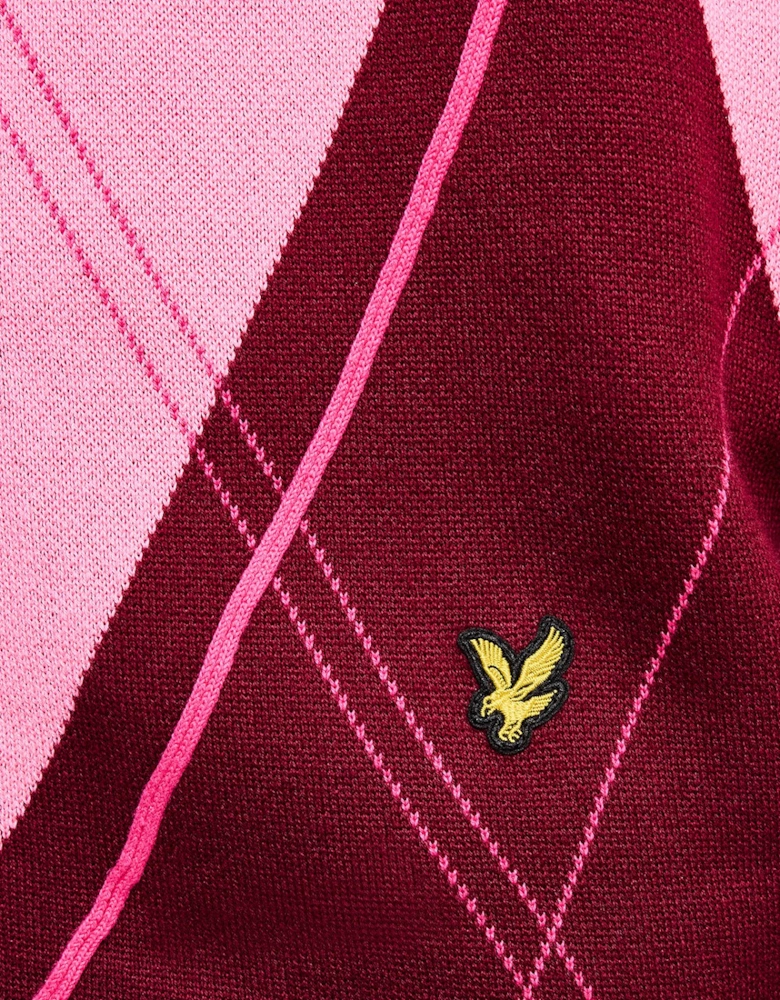 Argyle Knitted Track Jacket