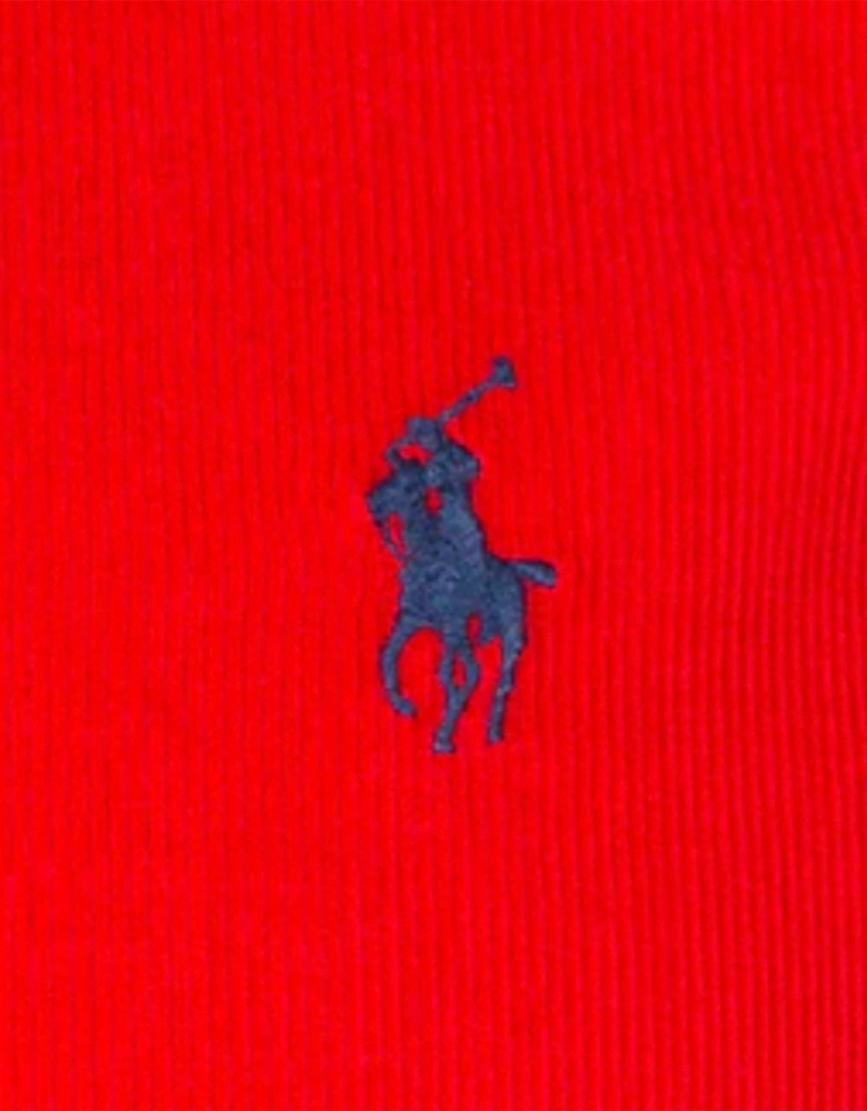 Red Long Sleeve Corduroy Shirt