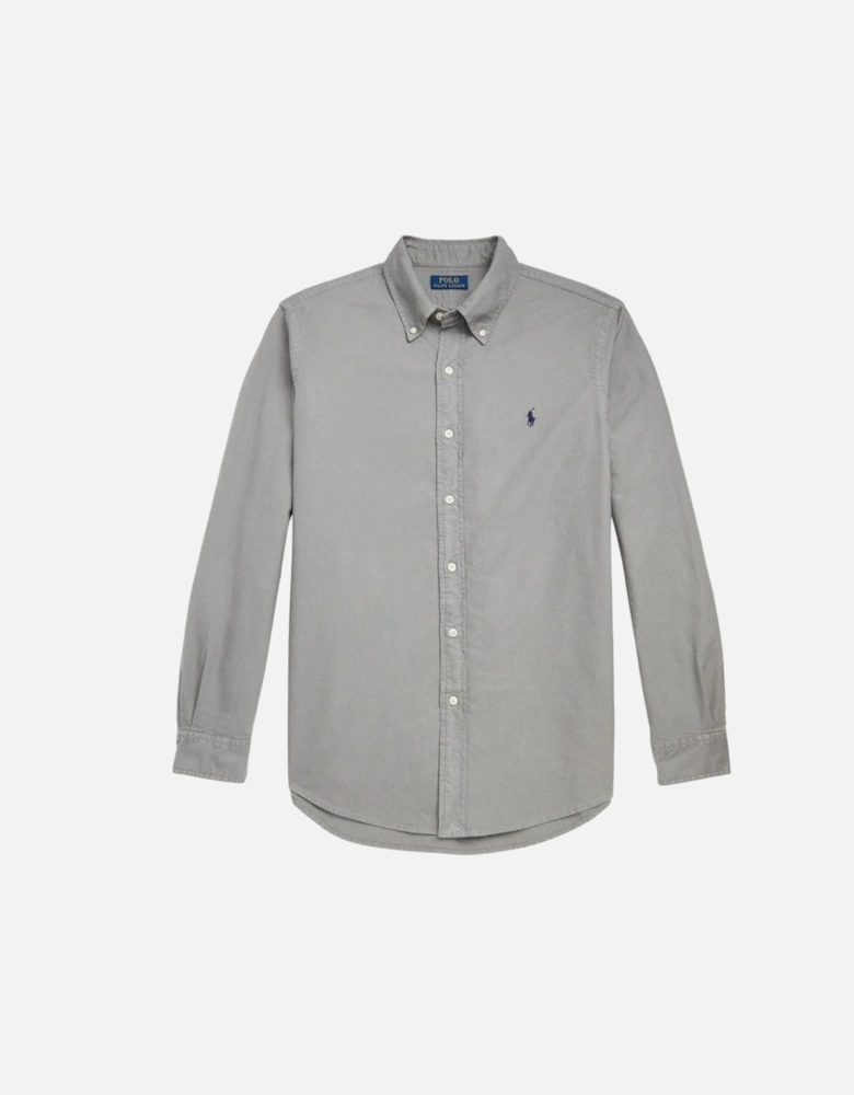 Grey Classic Fit Oxford Shirt