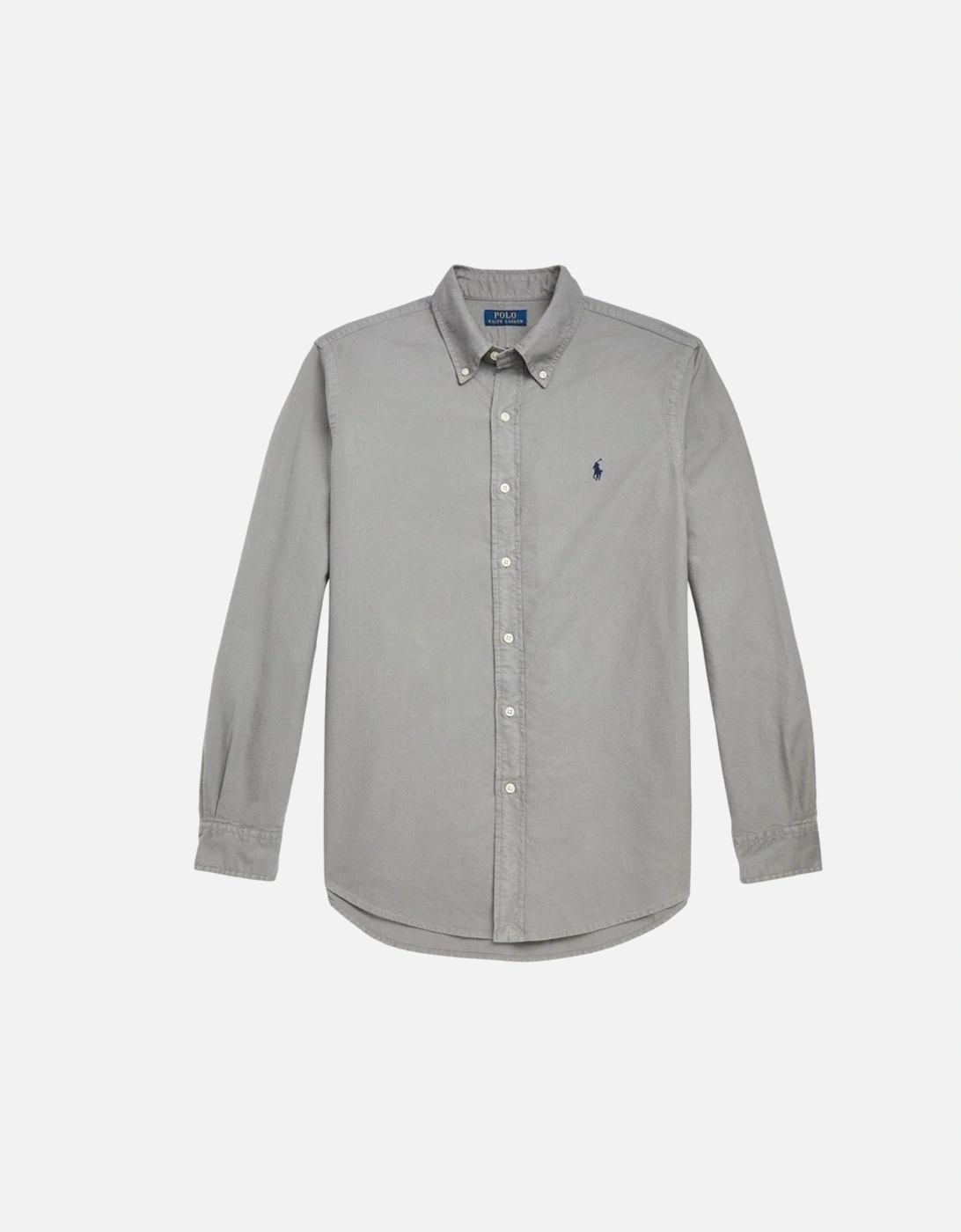 Grey Slim Fit Oxford Shirt, 3 of 2
