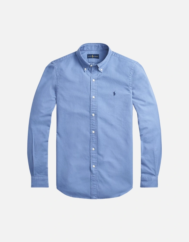 Blue Long Sleeve Oxford Shirt