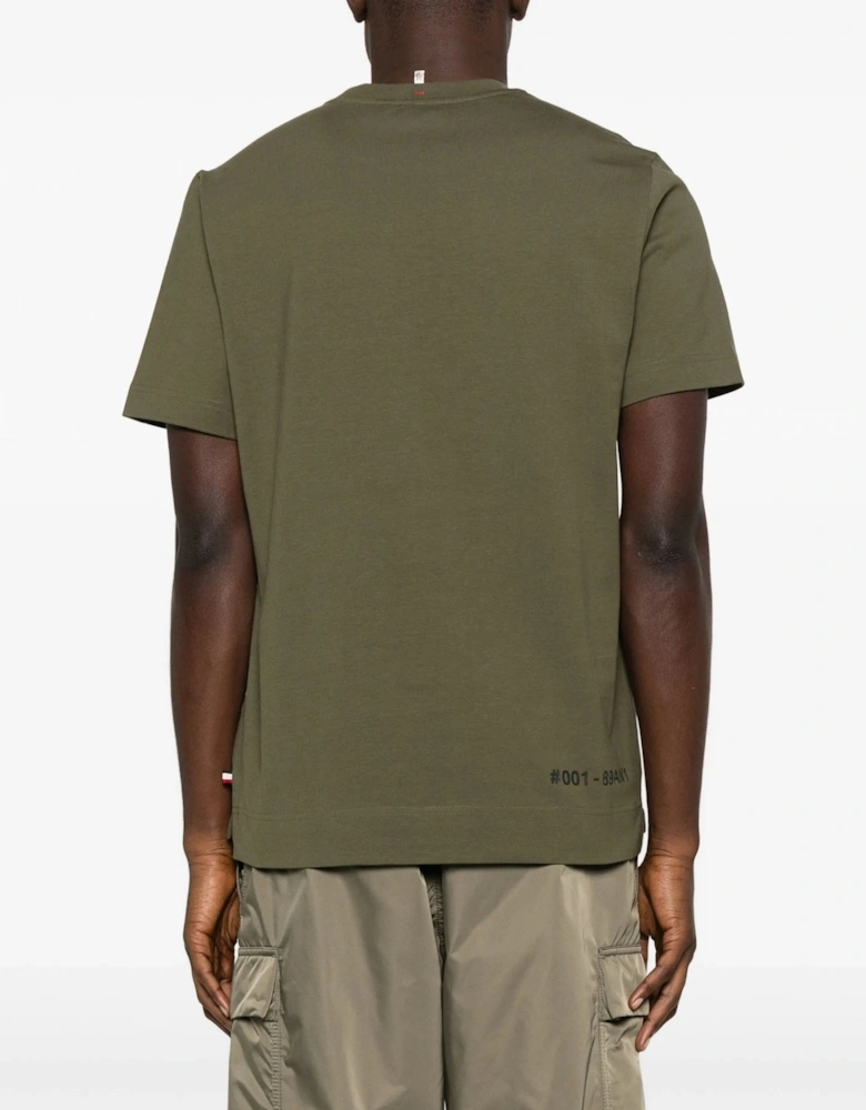 Branded Cotton T-shirt Green