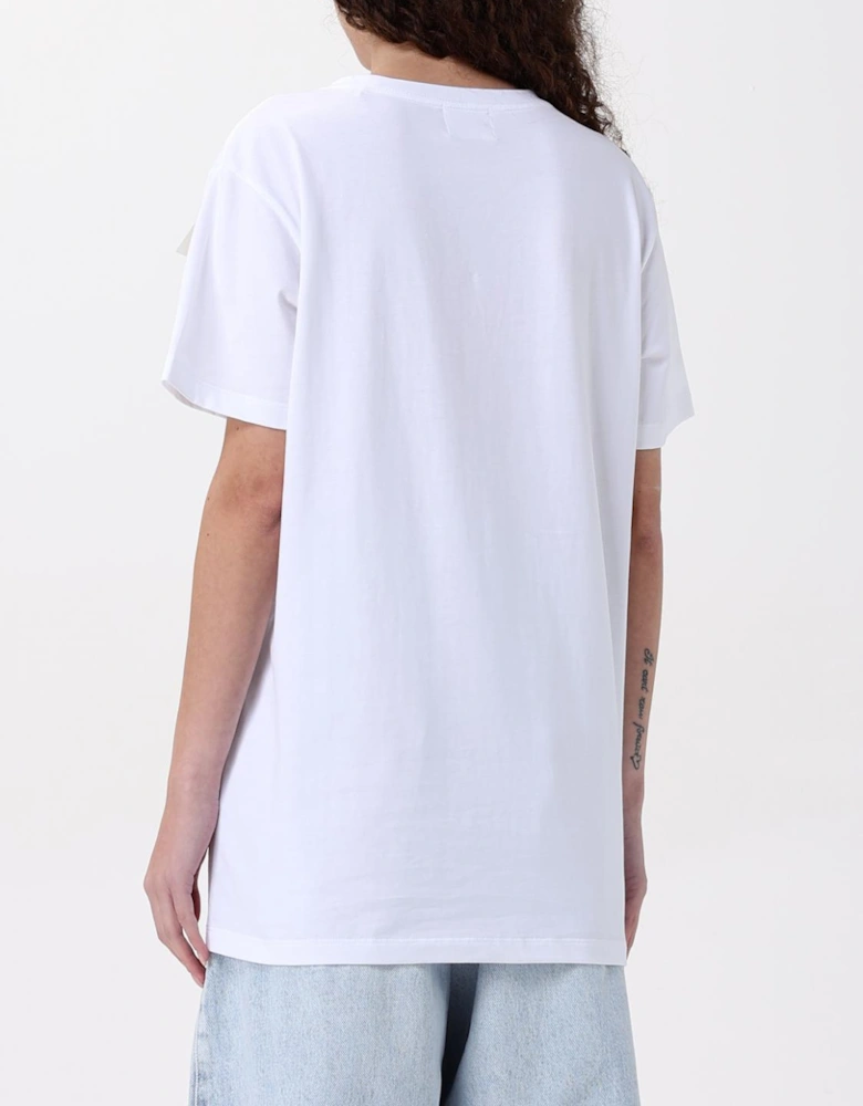 Relaxed Fit T-Shirt with Short Sleeves and Round Neckline
