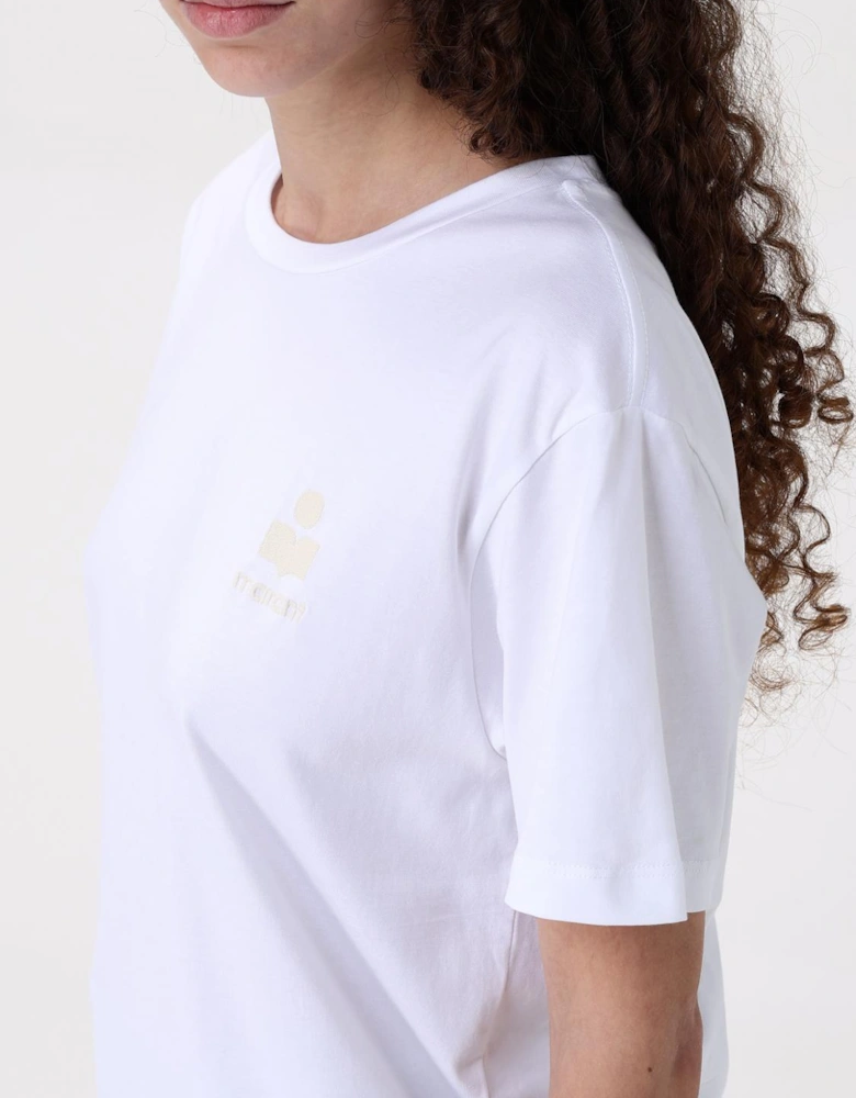 Relaxed Fit T-Shirt with Short Sleeves and Round Neckline