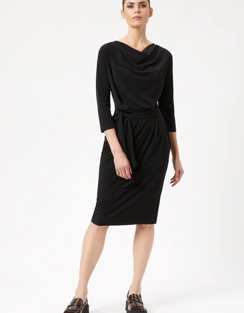 Ruched Belt Dress