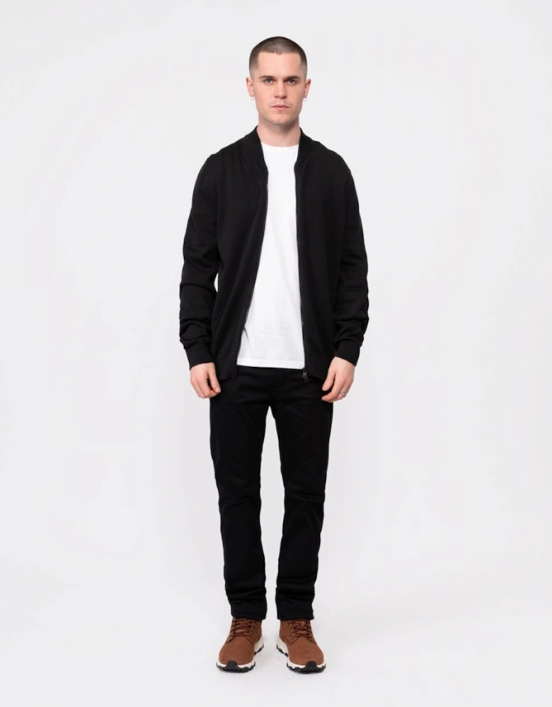 HUGO San Jaque-C Mens Double Zip Cardigan - Black 001