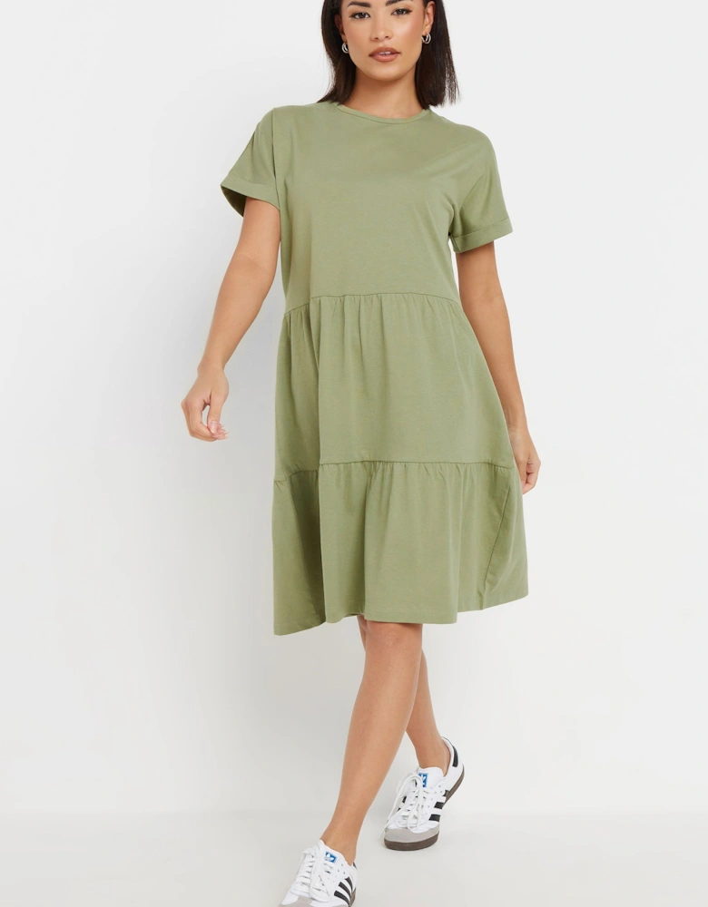 Petite Tiered Smock Dress
