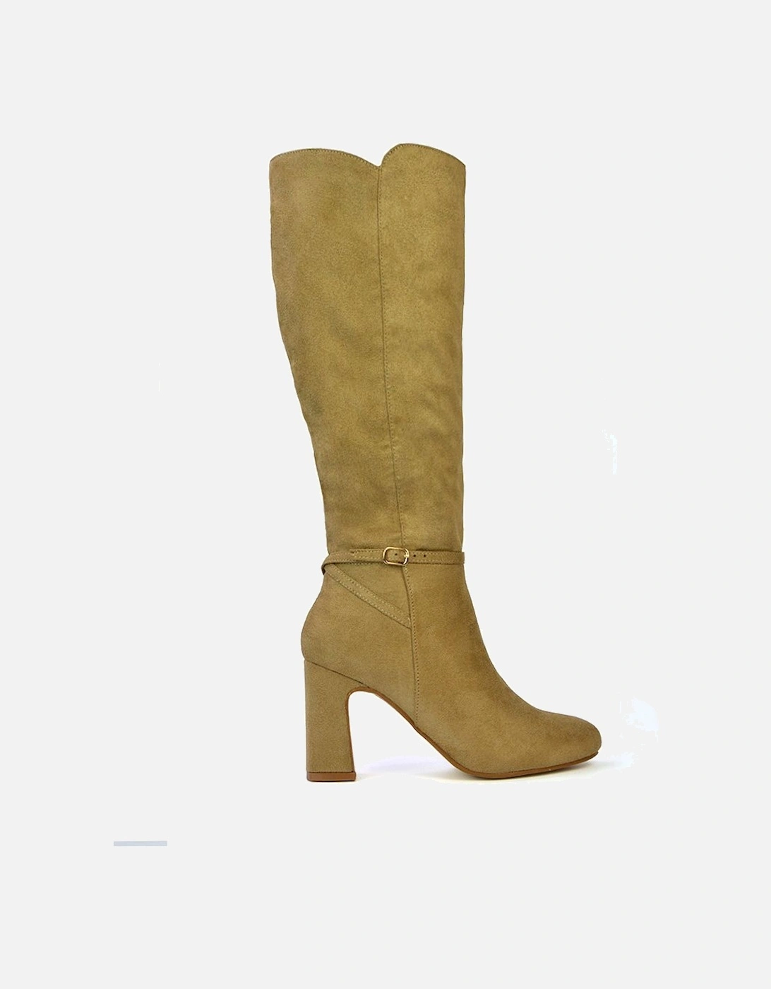 'Kadie' High Block Heel Knee High Boots, 2 of 1