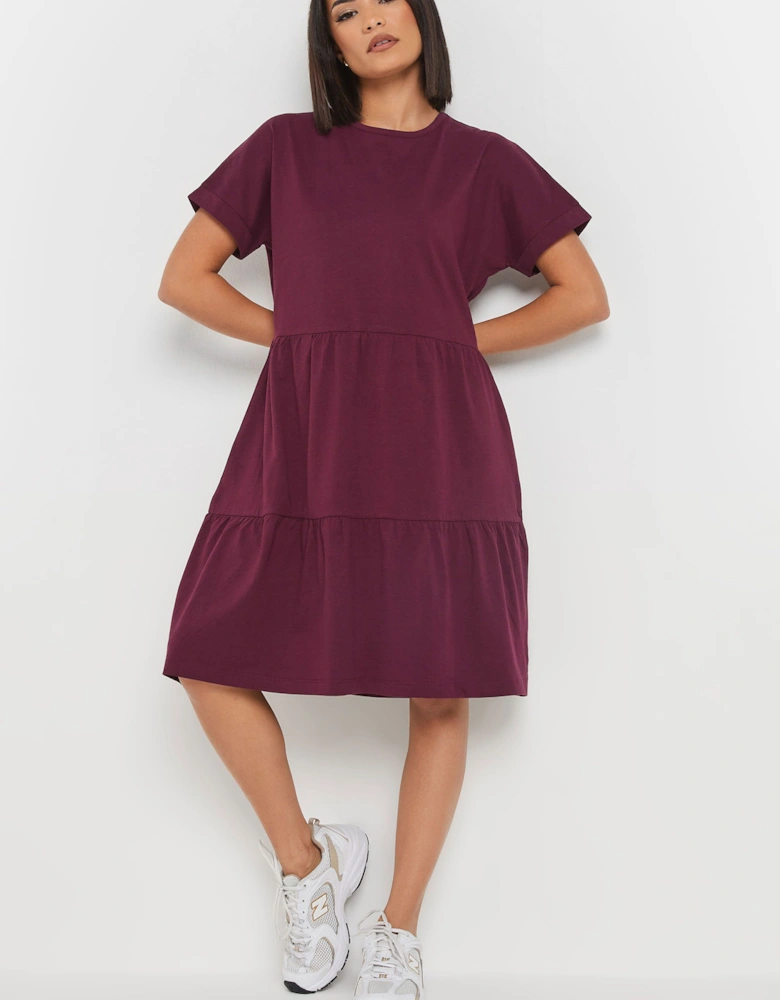 Petite Tiered Smock Dress