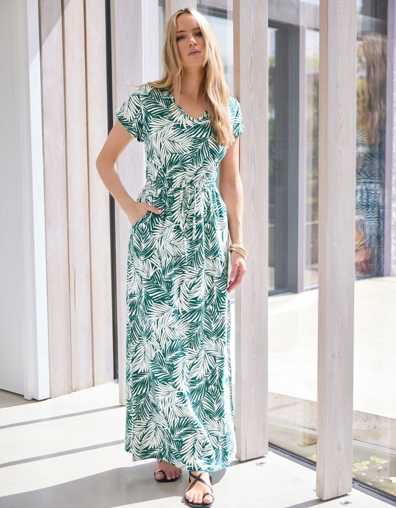 Tall Tropical Palm Maxi Dress