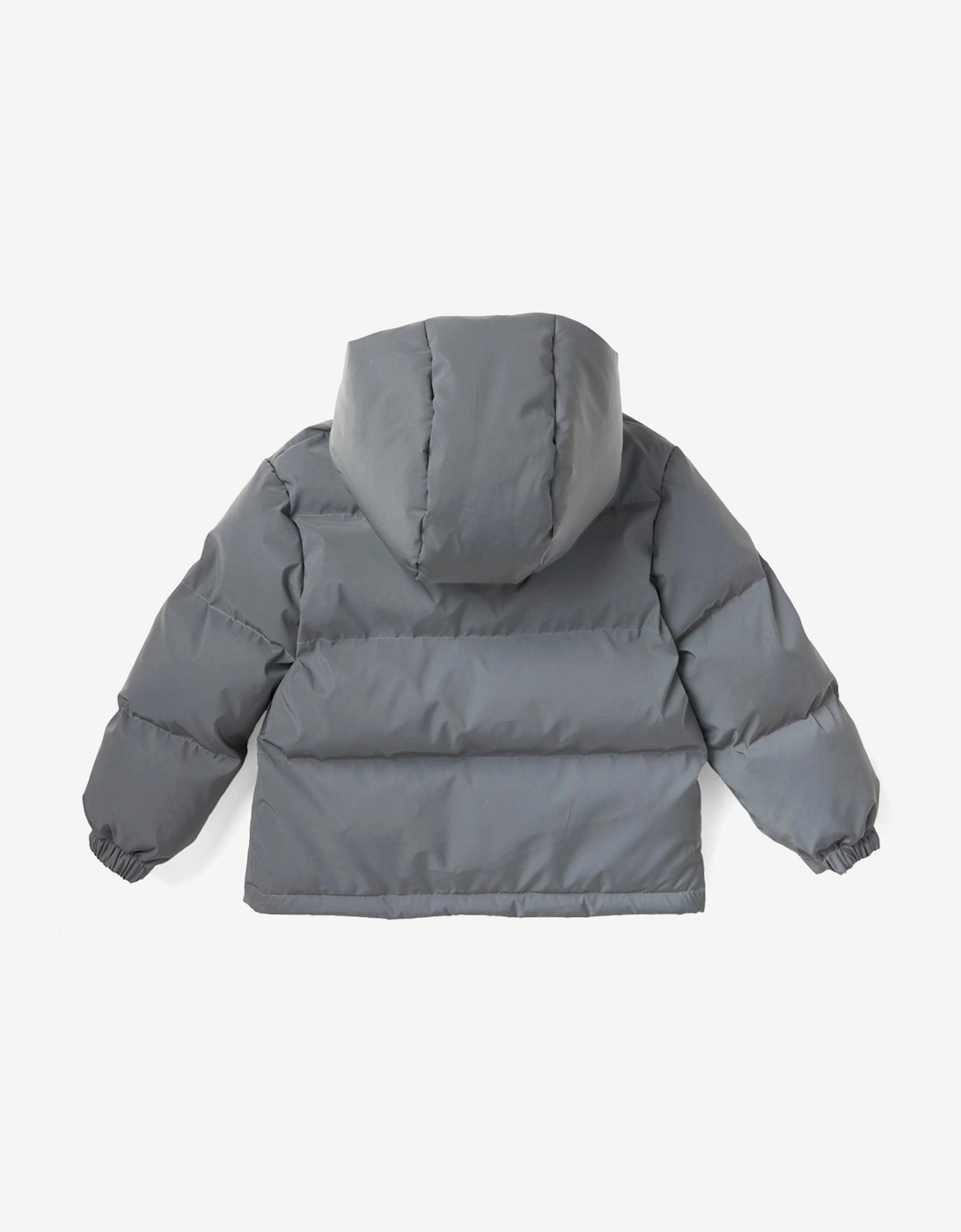 Kids Bookish Puffer Jacket in Grey