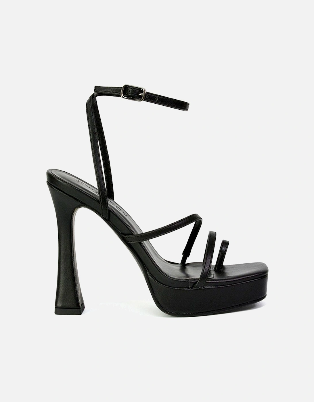'Tessie' Strappy Square Toe Post Platform High Heel Sandals, 2 of 1
