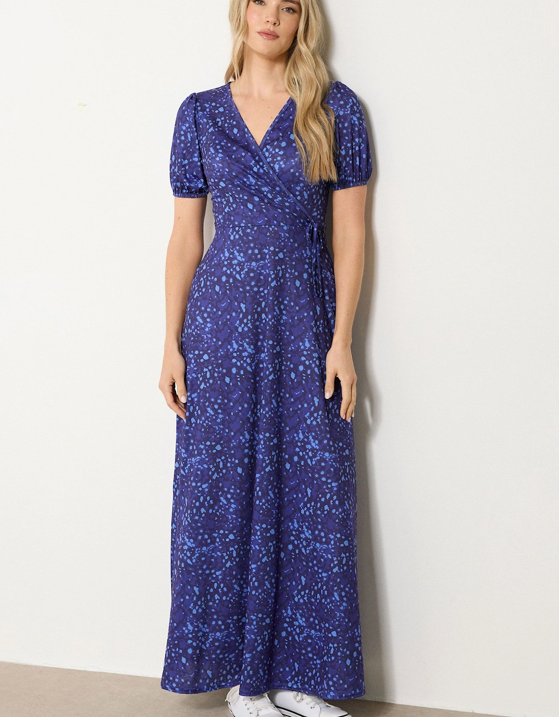 Tall Abstract Spot Wrap Dress, 2 of 1