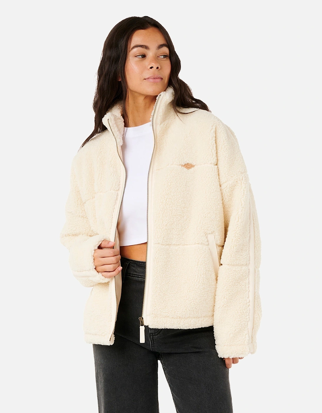 Rip Curl Womens Cala Nights Sherpa Full Zip Fleece, 2 of 1