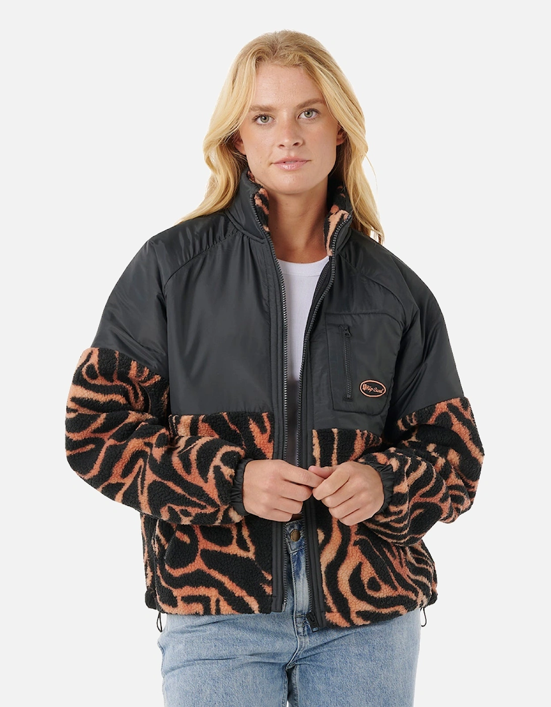 Rip Curl Womens Keepsakes Polar Tiger Full Zip Fleece, 2 of 1