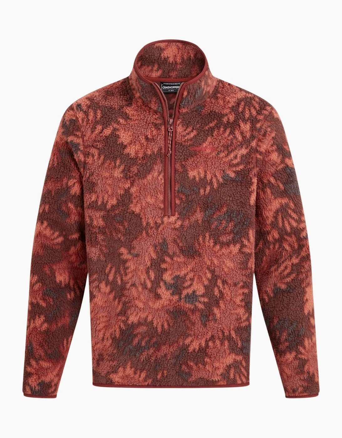 Men's Craghoppers Mens Tatton II Borg Half Zip Fleece - Red Jasper - Size: S