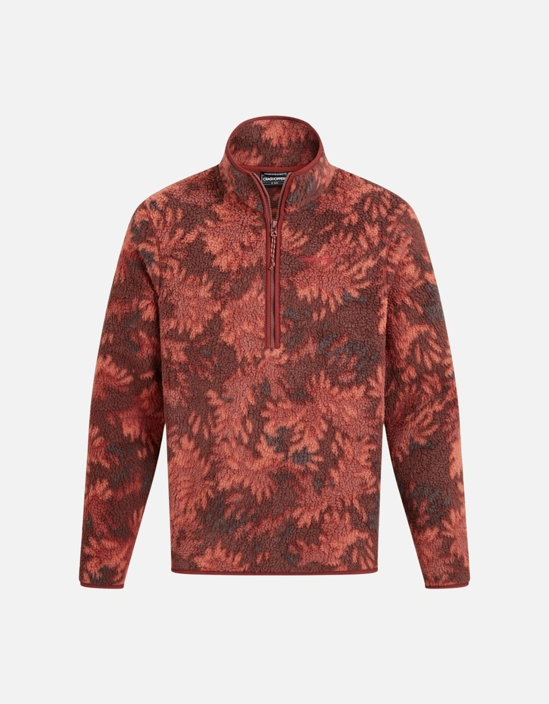 Mens Tatton II Borg Half Zip Fleece, 2 of 1