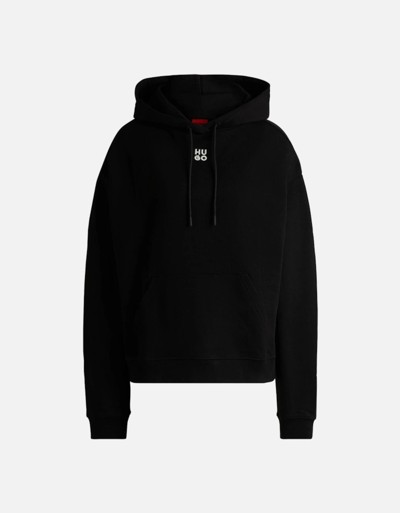 Delfinia Stacked Logo Embroidery Hoodie