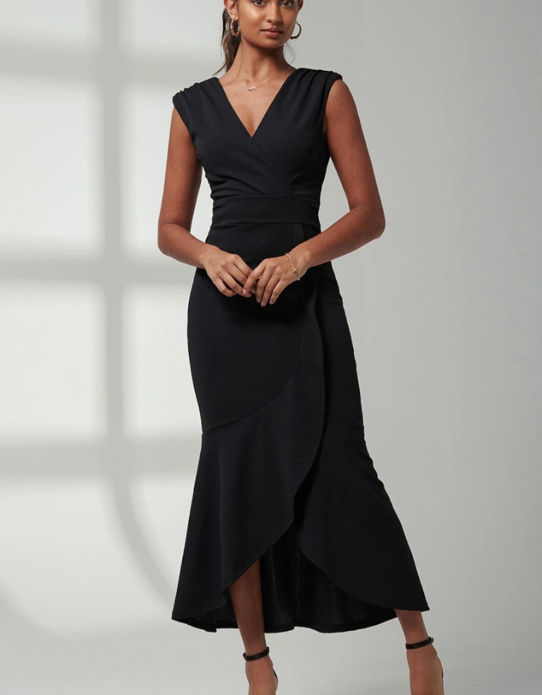 Mabruka Frill Fishtail Maxi Dress