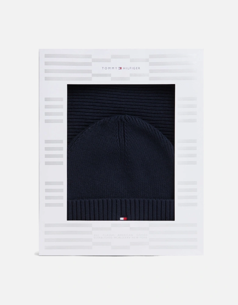 TH Flag Mens Beanie & Scarf Gift Set - Space Blue