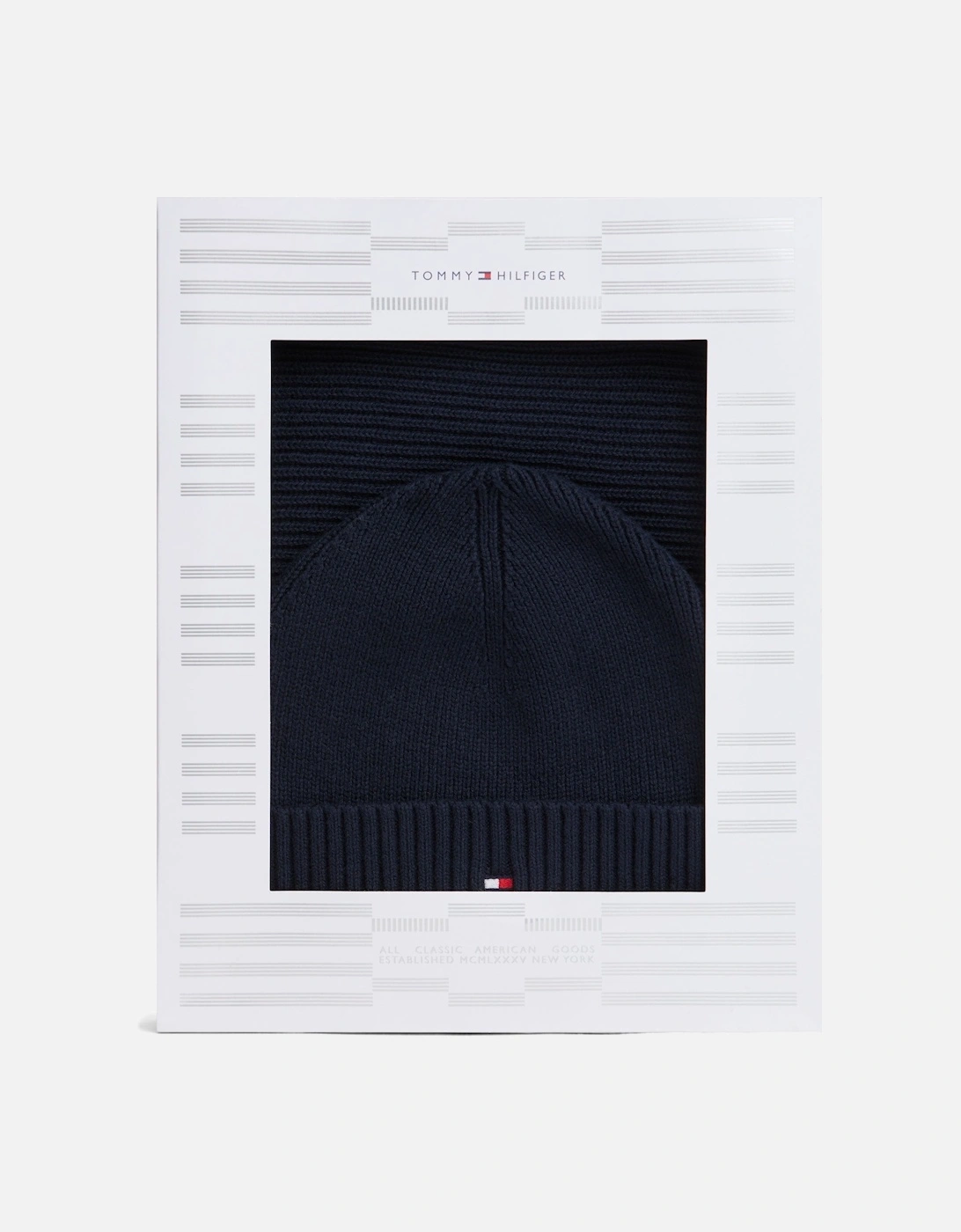TH Flag Mens Beanie & Scarf Gift Set - Space Blue