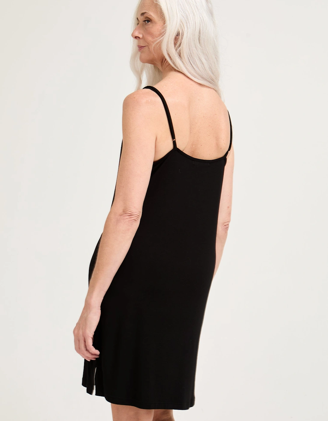 Bamboo Chemise Nightdress in Black