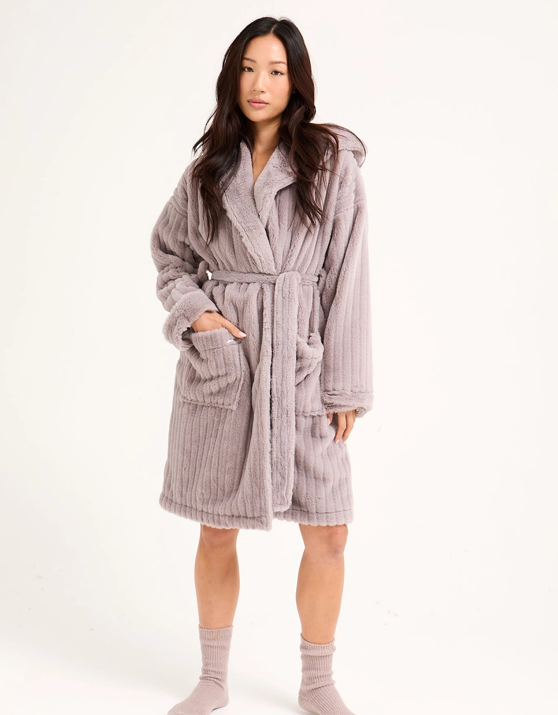 Cloud Dressing Gown in Mink, 6 of 5