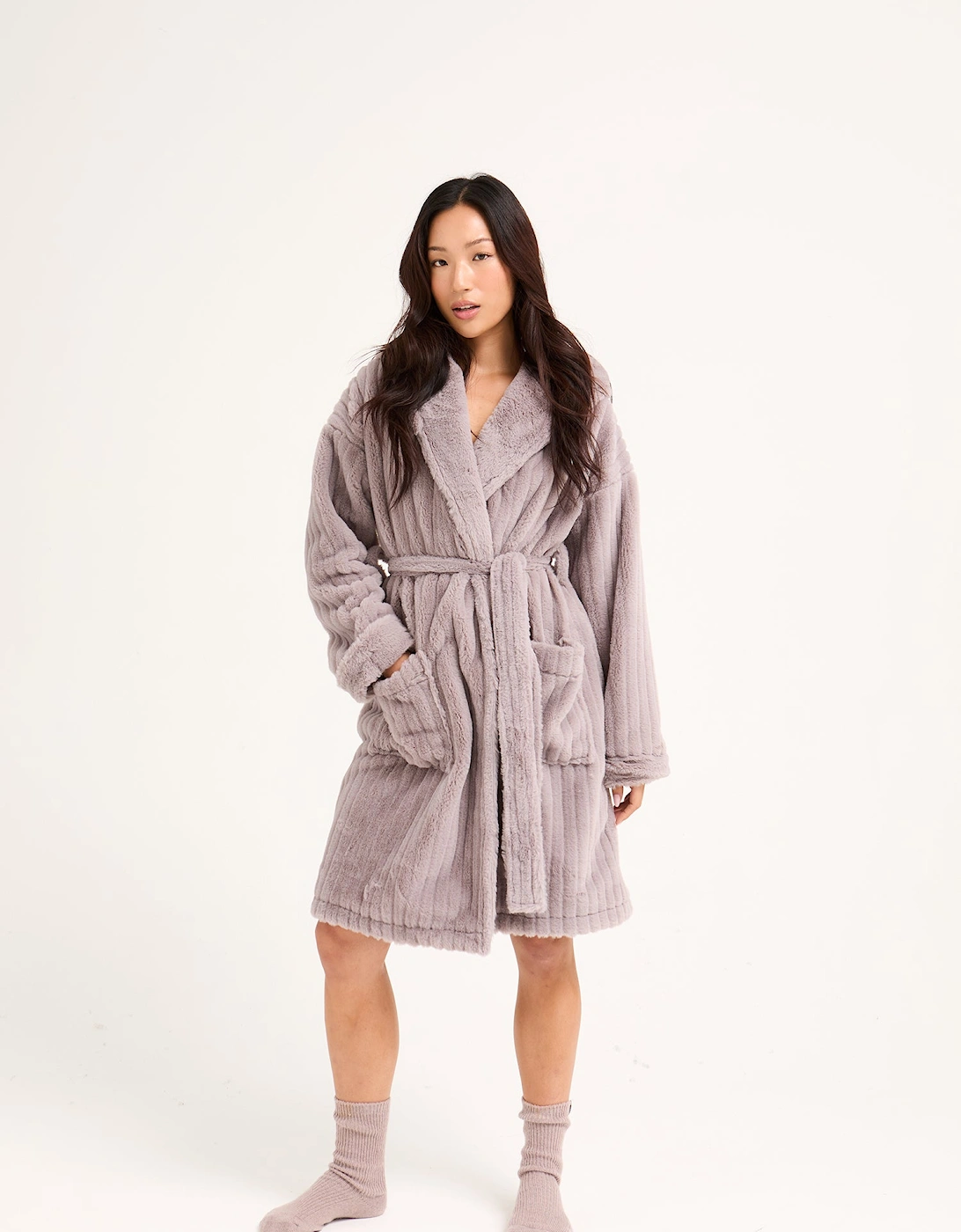 Cloud Dressing Gown in Mink