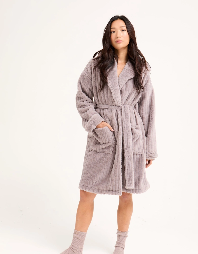 Cloud Dressing Gown in Mink