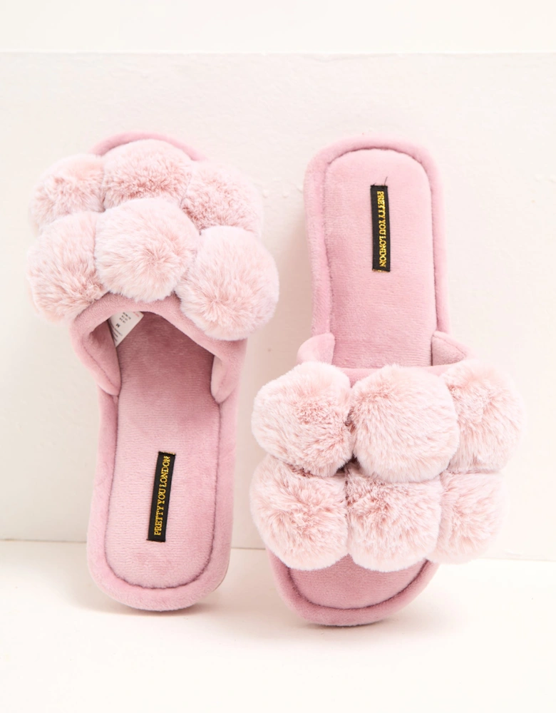 Dolly Slippers in Pink
