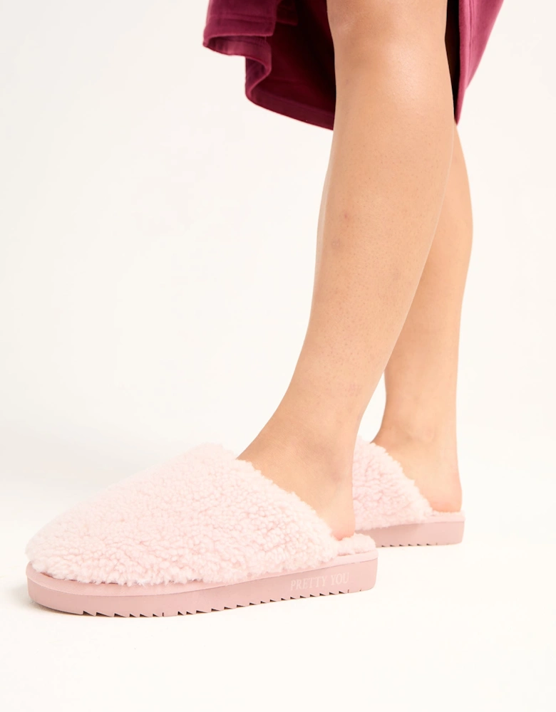 Jude Mule Slippers in Rose