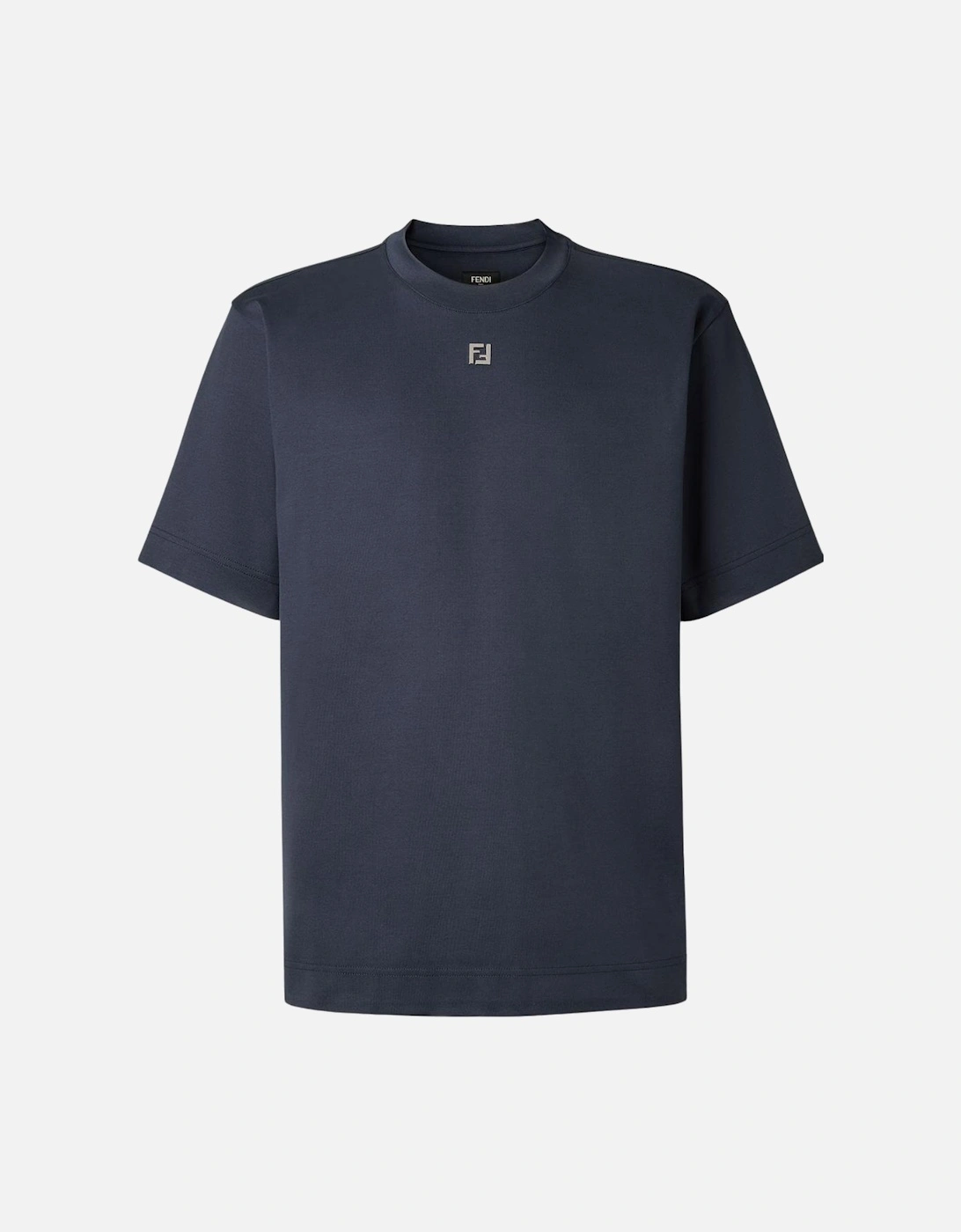 FF Metal Detail Plaque T-Shirt Navy Blue, 5 of 4