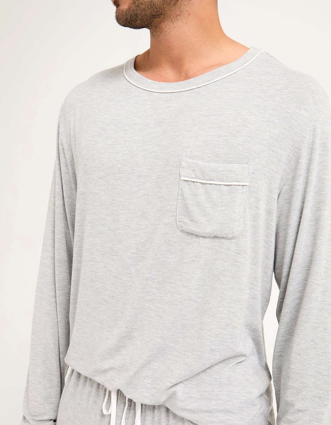 Bamboo Pyjama Set in Grey Marl