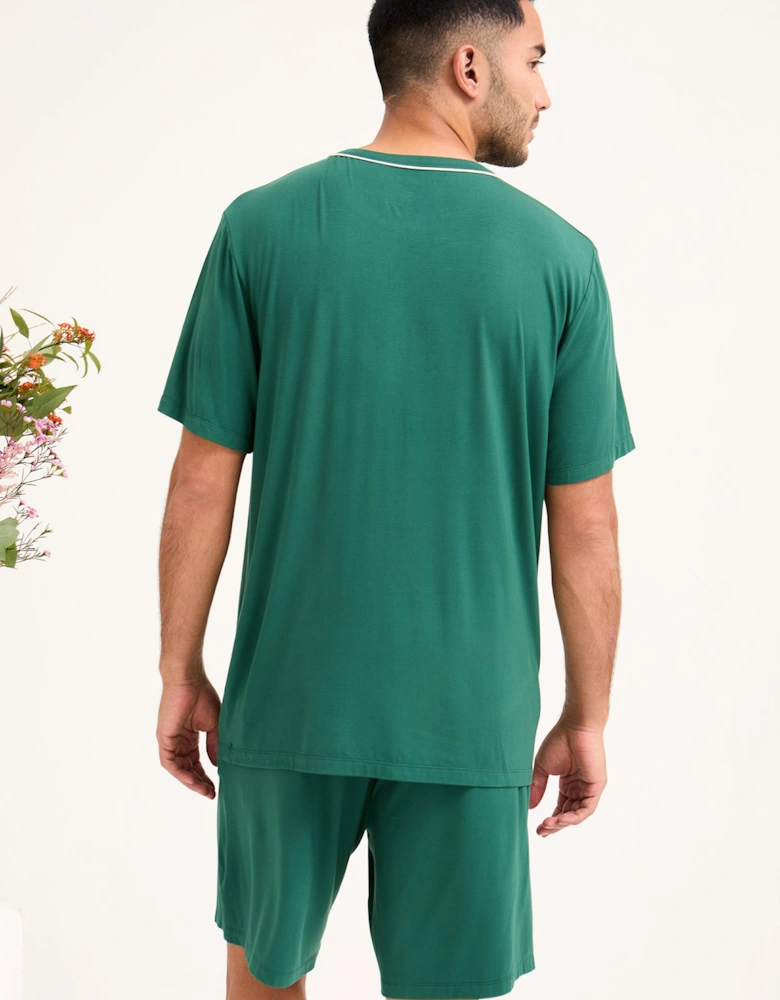 Bamboo Short Pyjama Set in Green