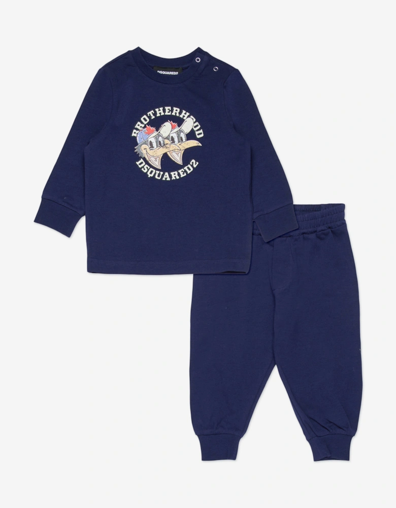 Baby Brotherhood Logo Tracksuit in Navy