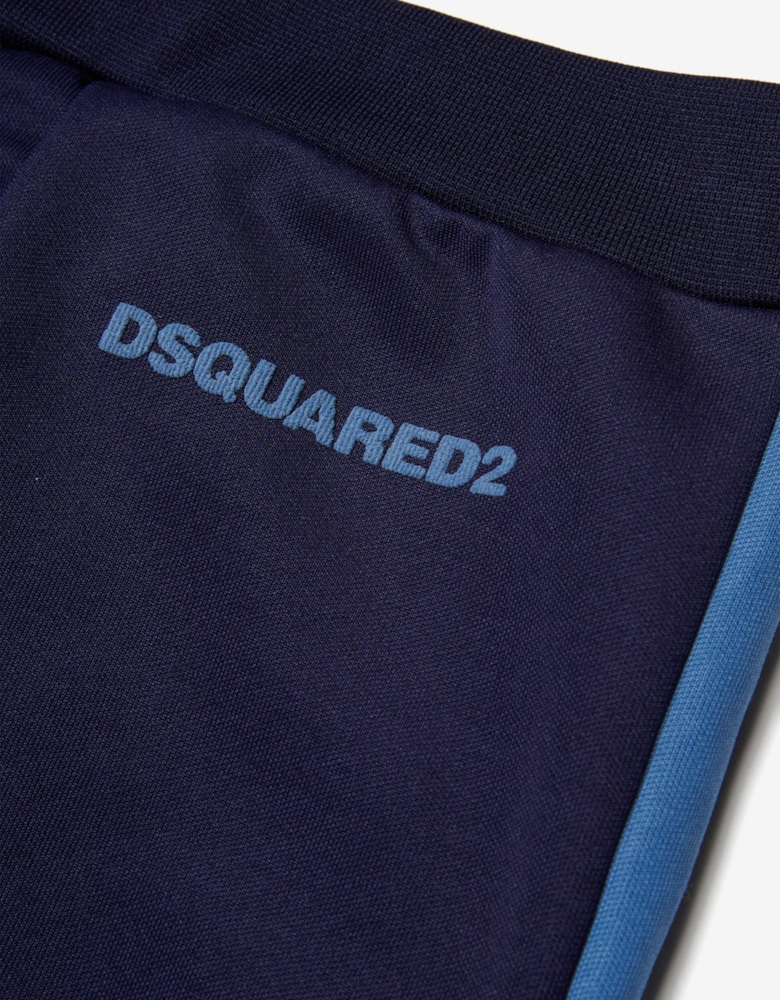 Kids Colourblock Joggers in Navy