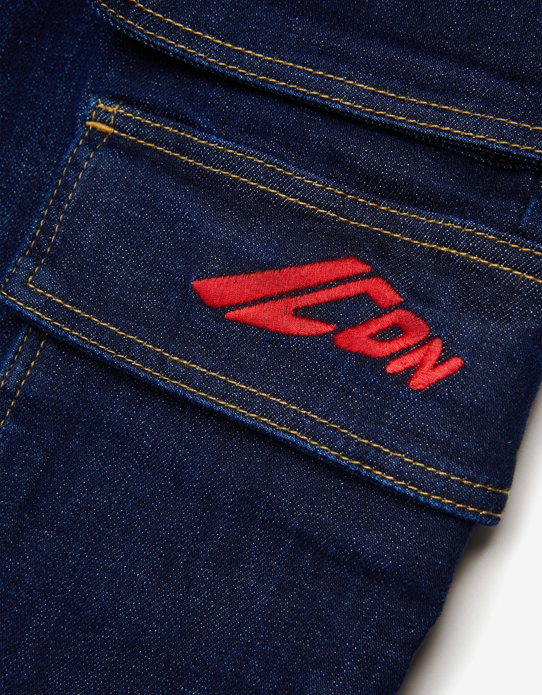 Boys Wide Leg Icon Cargo Jeans in Navy