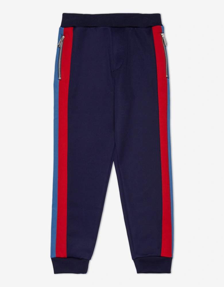 Kids Colourblock Joggers in Navy