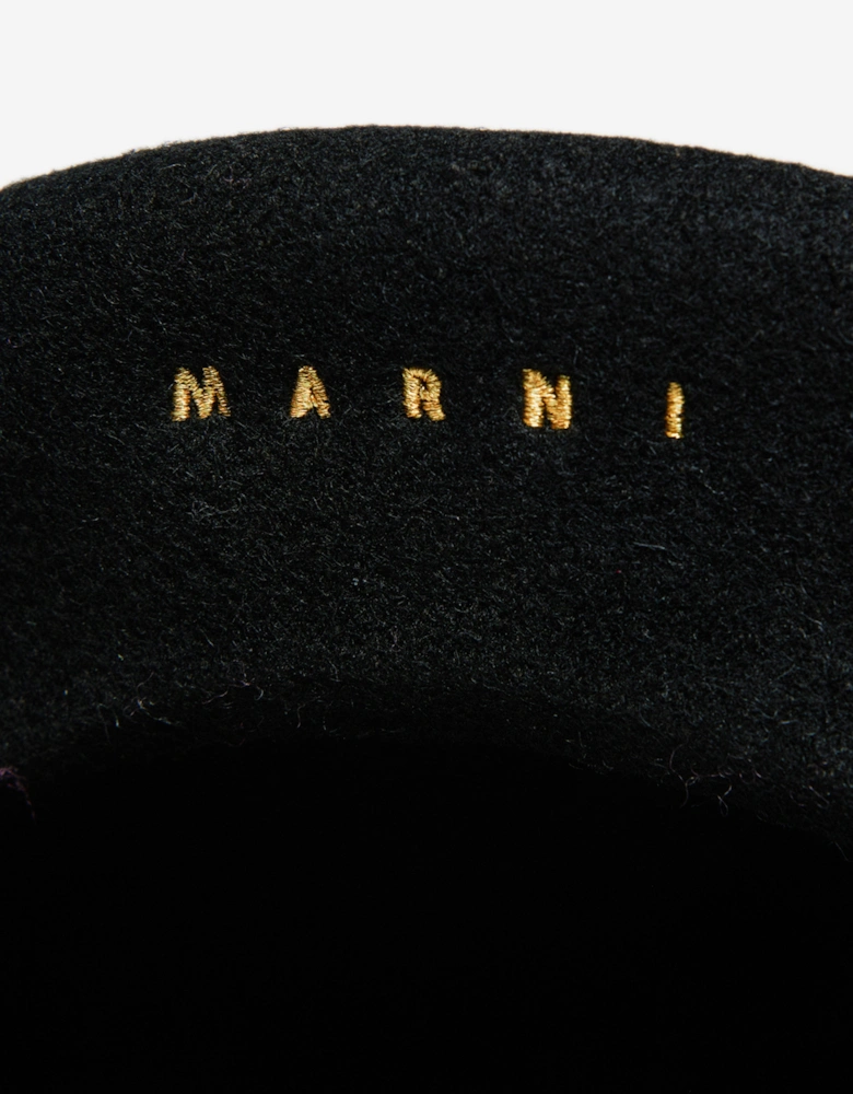 Girls Wool Beret in Black