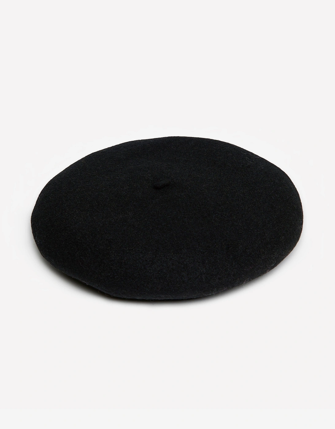 Girls Wool Beret in Black
