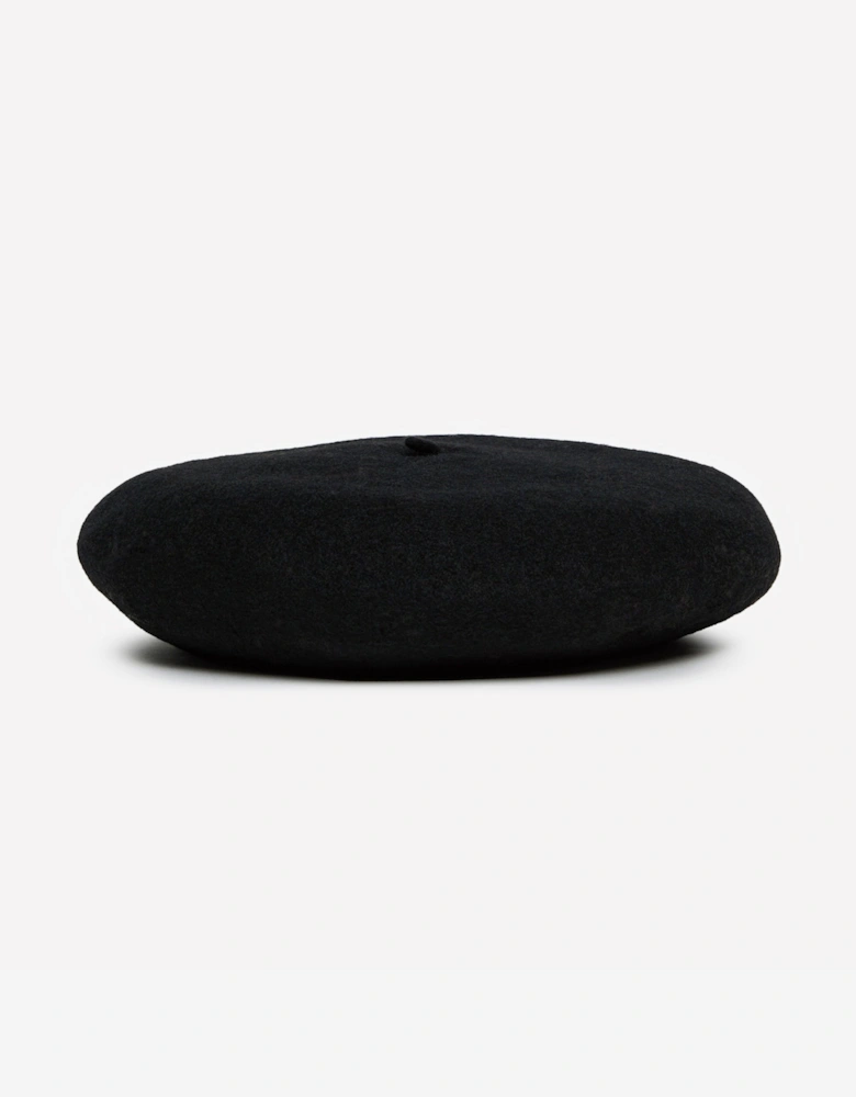 Girls Wool Beret in Black